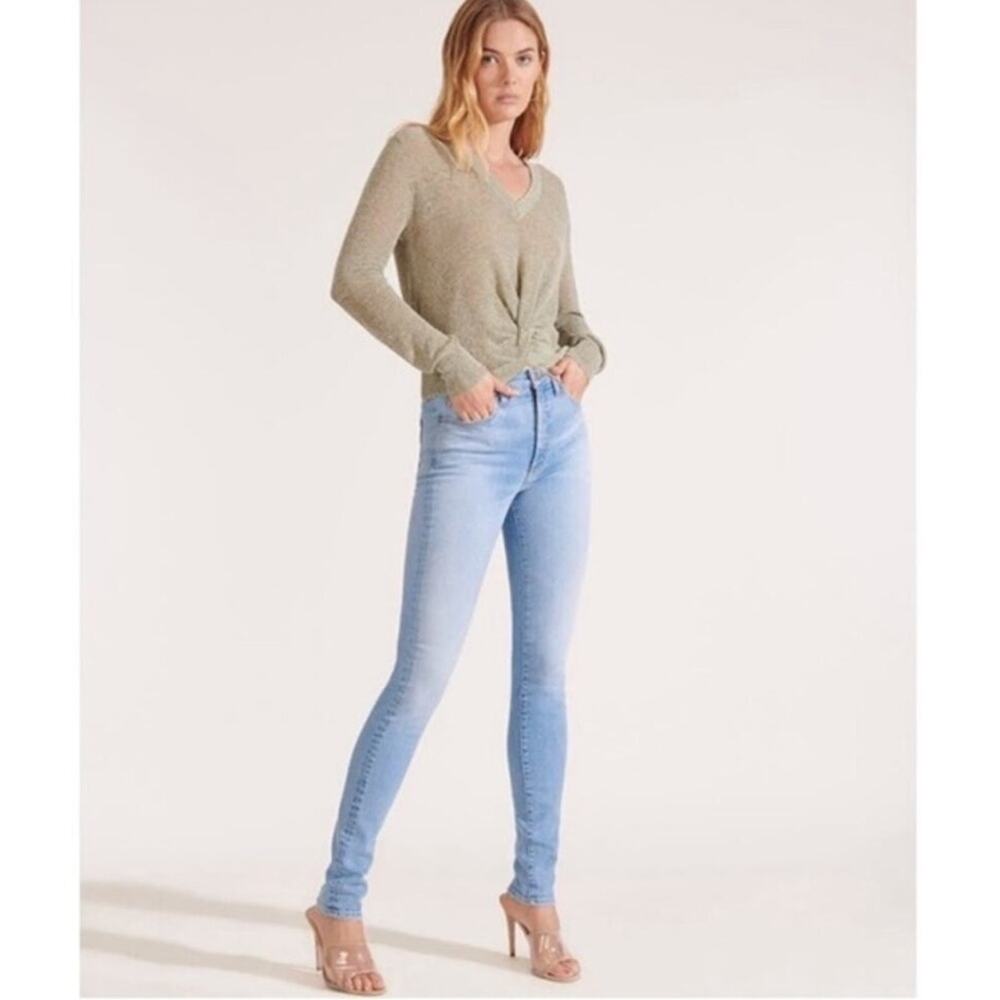Veronica Beard High Rise Kate Skinny Jeans in Pale Stone US 25 / 0 $248